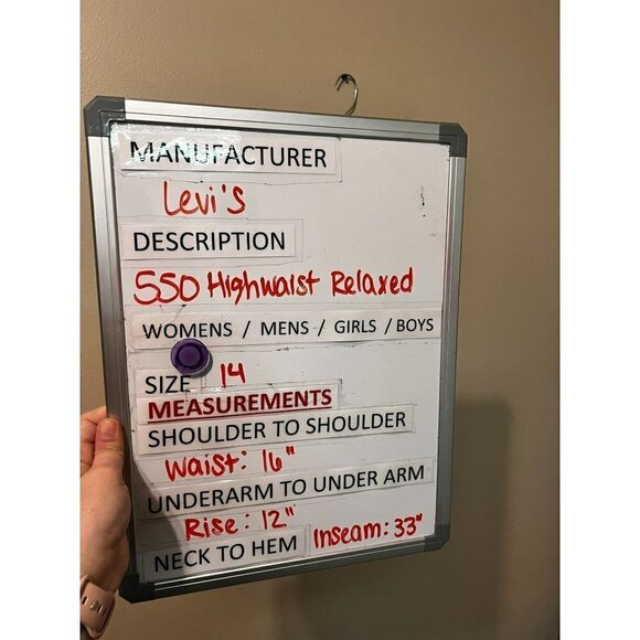 Women's Levi's 550 High Waisted Relaxed Fit Jeans Size 14 [EXCELLENT] - Picture 7 of 7